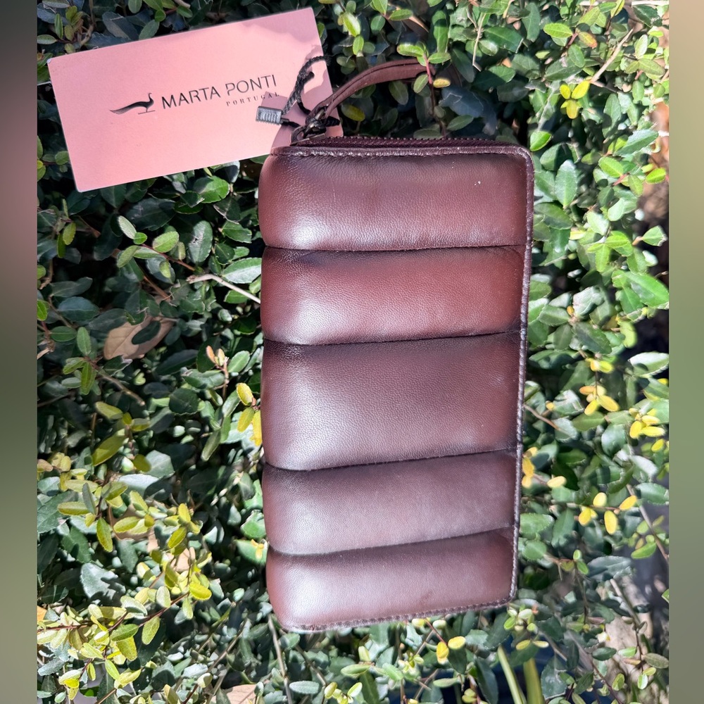 Marta Ponti Brown Leather Wallet